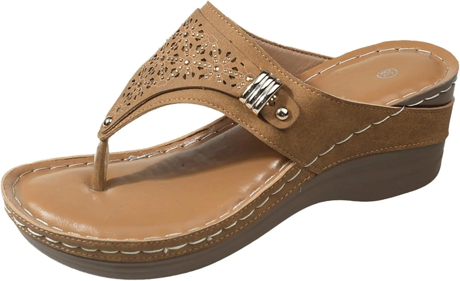 Cool Slippers Female Soft Soled Non Slip Wear Resisting Flat Beach Flops Lady Sandals Double Strap Sandals Women Leopard