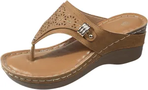 Cool Slippers Female Soft Soled Non Slip Wear Resisting Flat Beach Flops Lady Sandals Double Strap Sandals Women Leopard
