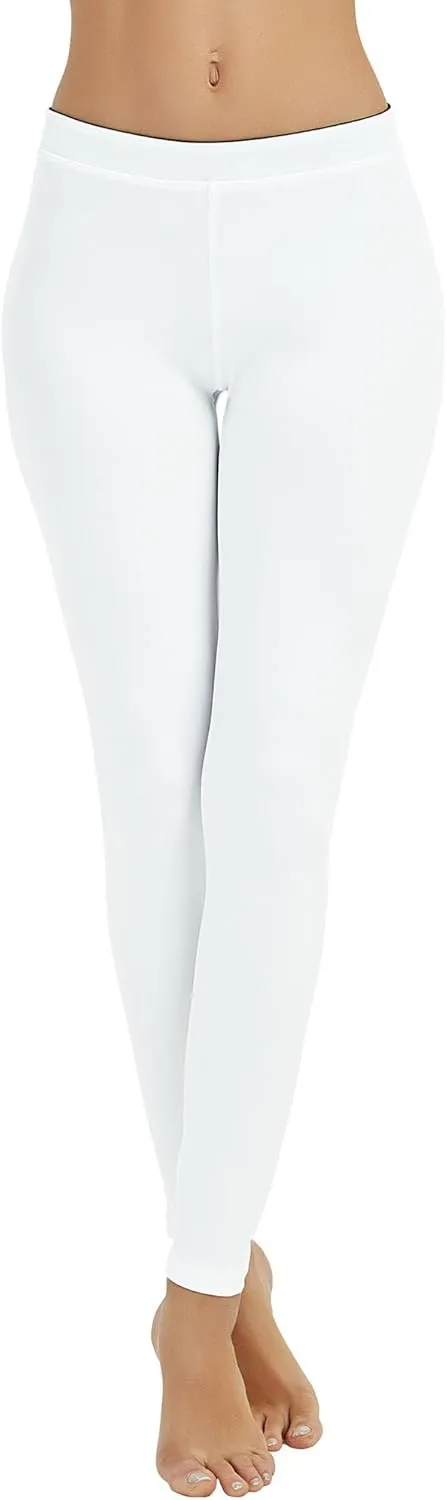 COOLOMG Women Cold Weather Baselayer Pants Thermal Fleece-Lined Compression Leggings Winter Warm Tights