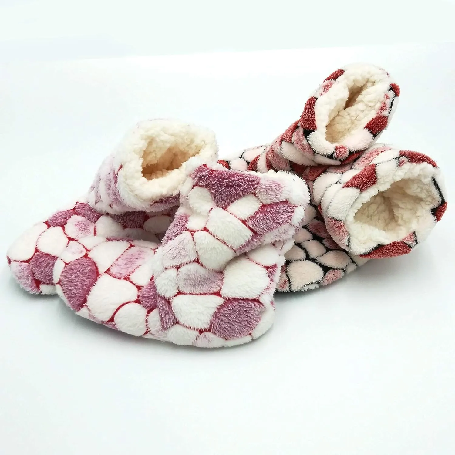 Cozy Warm Fuzzy Slipper Socks Cute Animals Holiday Christmas Santa Reindeer Multipair Adults