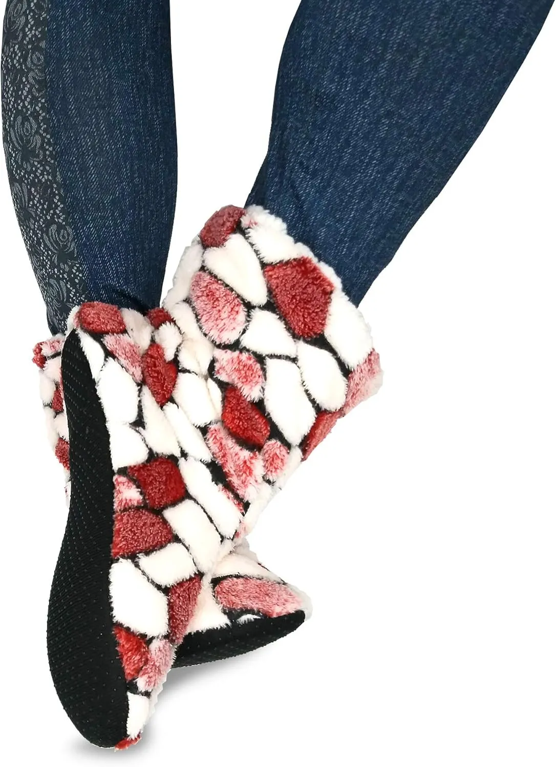 Cozy Warm Fuzzy Slipper Socks Cute Animals Holiday Christmas Santa Reindeer Multipair Adults