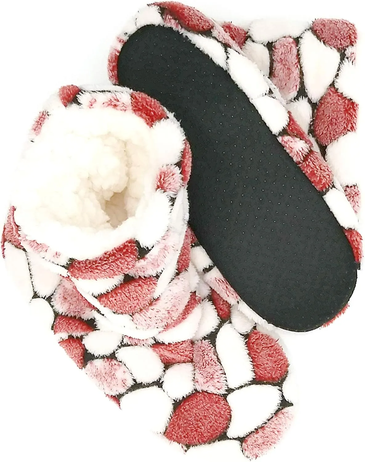 Cozy Warm Fuzzy Slipper Socks Cute Animals Holiday Christmas Santa Reindeer Multipair Adults