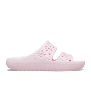 CROCS UNISEX CLASSIC FLORAL CUTOUT SANDAL