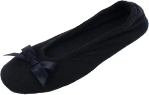 CTM® Women's Terry Ballerina Slipper House Shoe