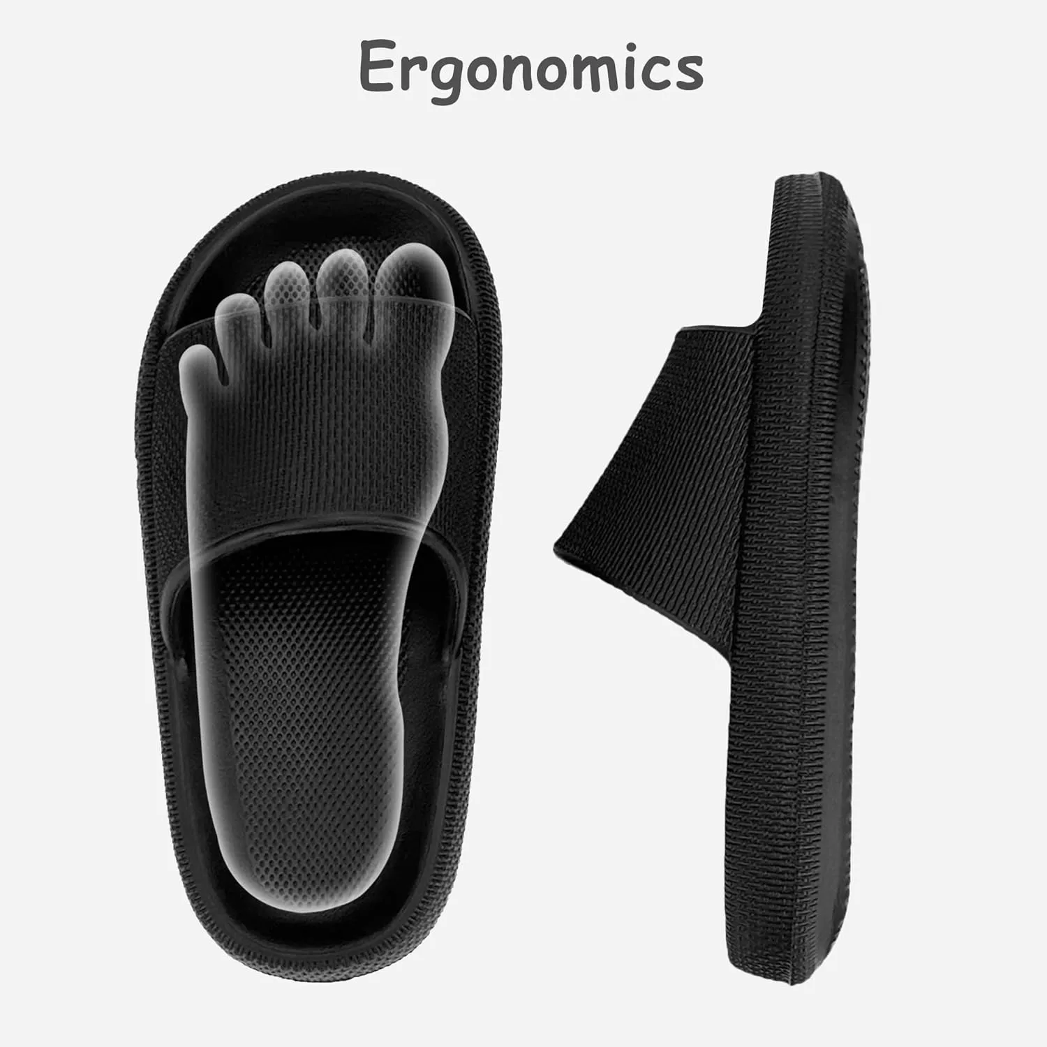 Cubufly Cloud Slides for Kids丨Boys Girls Shower Slippers Slip on Sandals丨Non-Slip Open Toe Pillow Slippers Sandals丨Quick Drying Summer Beach Pool Shoes