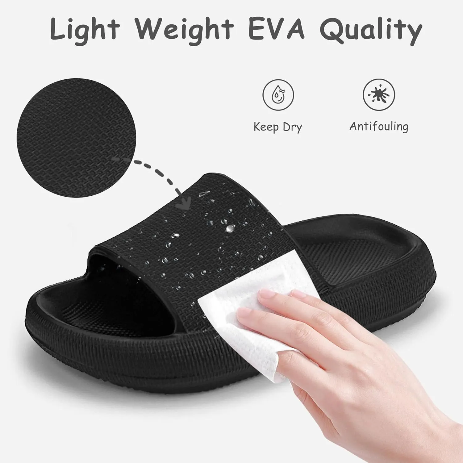 Cubufly Cloud Slides for Kids丨Boys Girls Shower Slippers Slip on Sandals丨Non-Slip Open Toe Pillow Slippers Sandals丨Quick Drying Summer Beach Pool Shoes