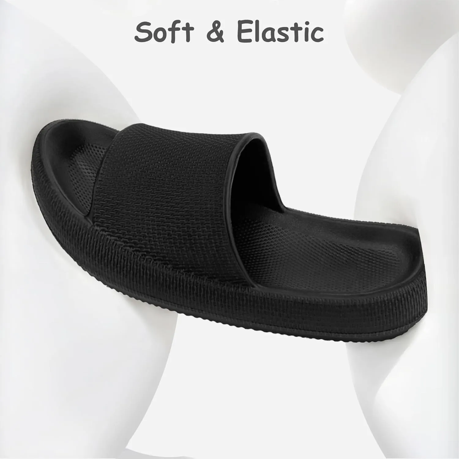 Cubufly Cloud Slides for Kids丨Boys Girls Shower Slippers Slip on Sandals丨Non-Slip Open Toe Pillow Slippers Sandals丨Quick Drying Summer Beach Pool Shoes