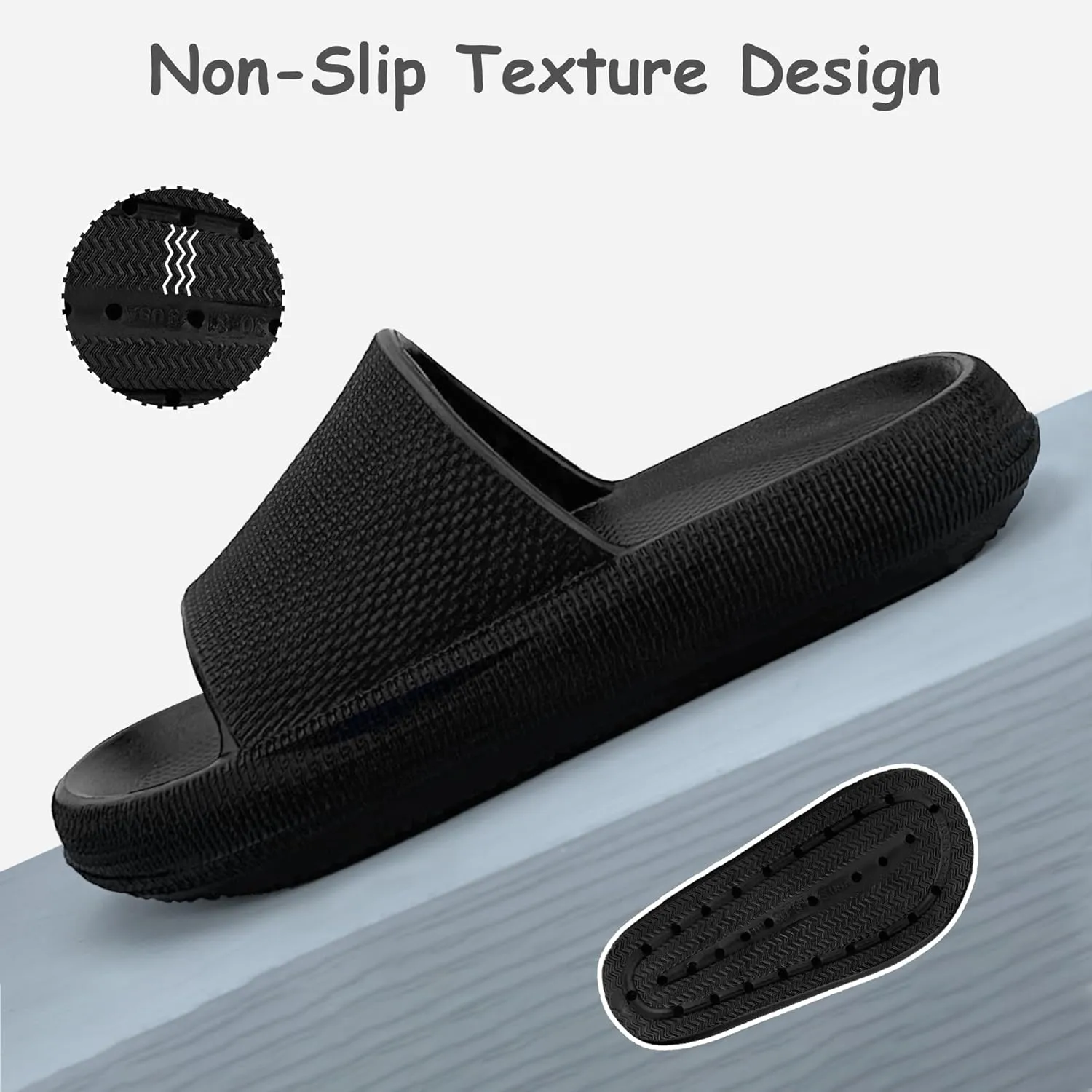 Cubufly Cloud Slides for Kids丨Boys Girls Shower Slippers Slip on Sandals丨Non-Slip Open Toe Pillow Slippers Sandals丨Quick Drying Summer Beach Pool Shoes