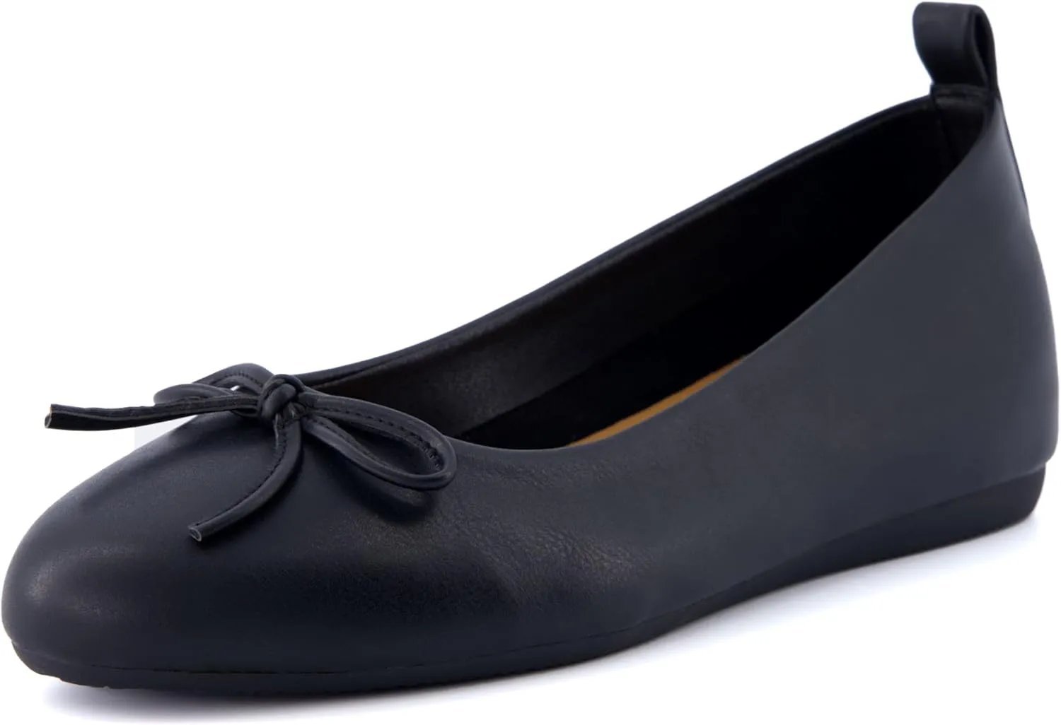 CUSHIONAIRE Women's Windy Hidden Wedge Bow Flat with  Memory Foam and Wide Widths Available