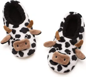 Cute Animal House Slippers, Warm Fuzzy Slipper Socks with Grippers Non Slip, Cozy Funny Gifts