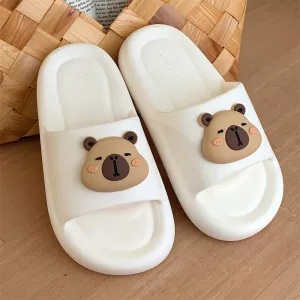 Cute Capybara Slippers,Capybara Cloud Slides,Non Slip Shower Slipper,Summer Slides
