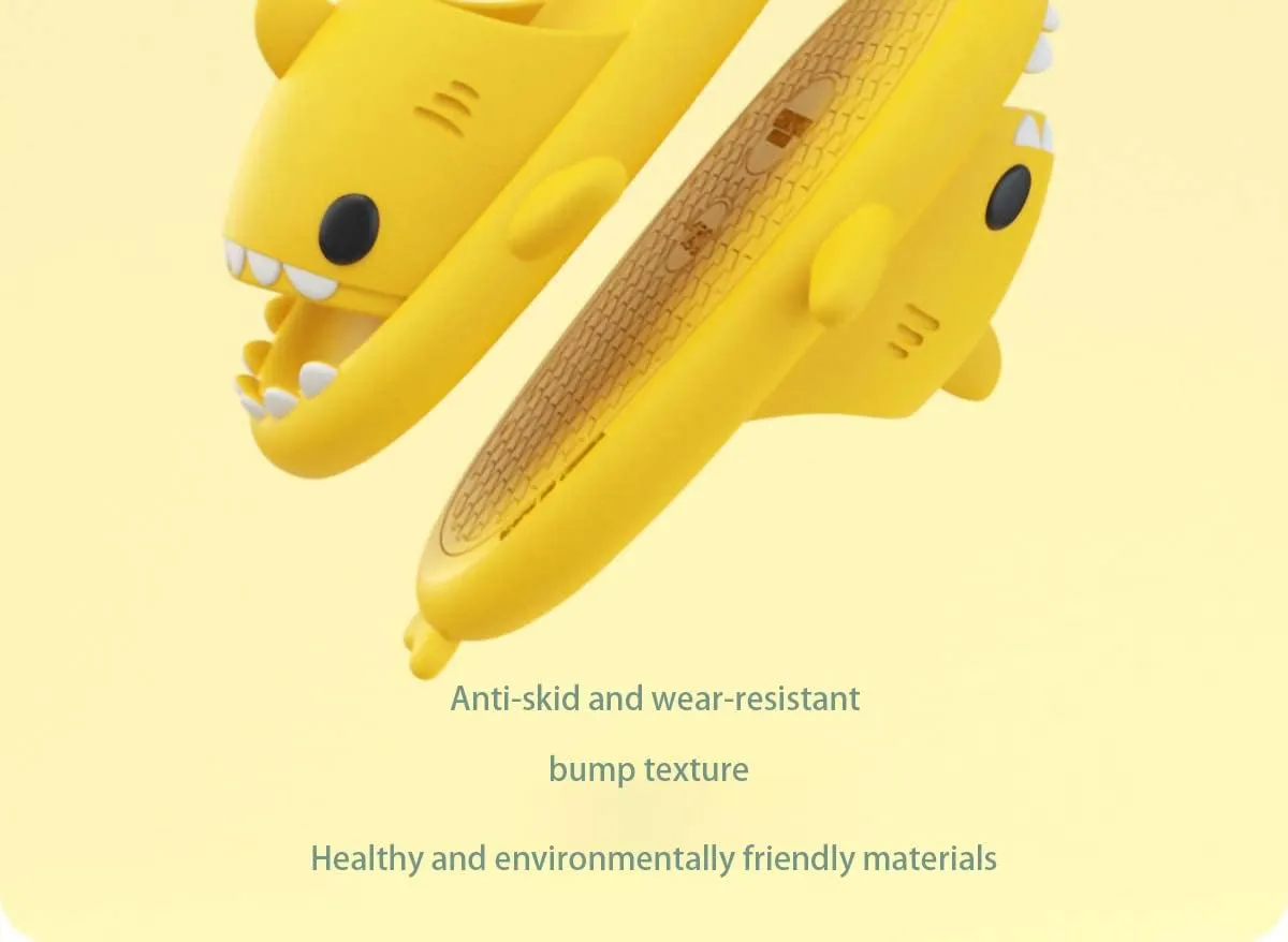 Cute Shark Slides Slippers for Women Men Fashionable Summer Non-Slip Beach Slippers,home slippers,Novelty Open Toe