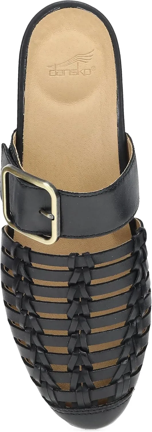 Dansko Leilani Huarache Mules for Women - Comfortable Flat Shoes with Arch Support - Lightweight Rubber Outsole