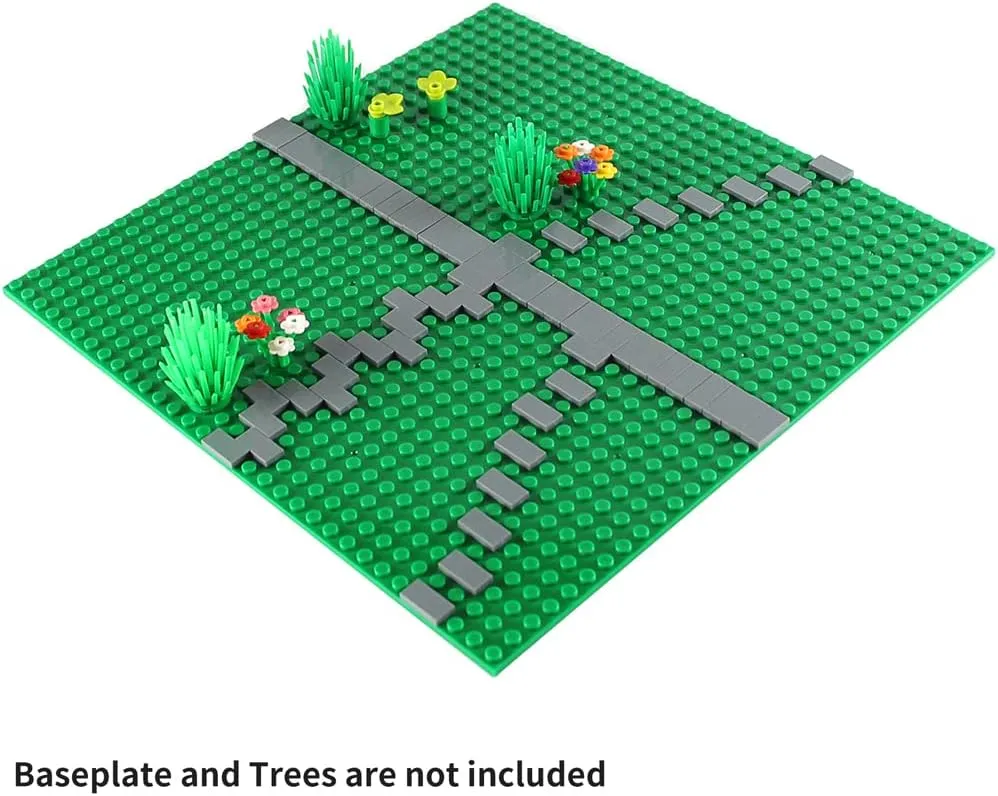 Dark Bluish Gray 1×2 Tile ×700 Parts and Pieces Flat MOC Bricks, Bulk Building Blocks for Smooth Surface Wall Floor, Toy Accessories Compatible with Major Brands
