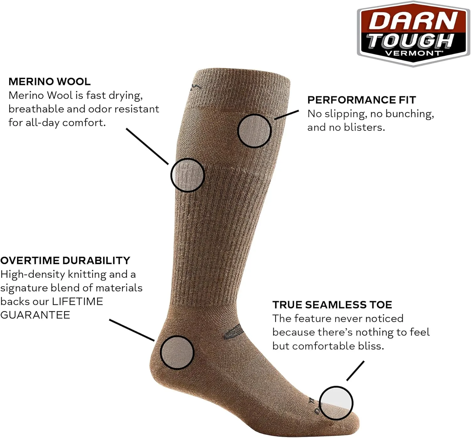 Darn Tough Tactical Over The Calf Light Cushion Sock