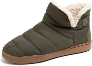 Dearfoams Men's Bryant Nylon Memory Foam Sport Lounge Bootie Slipper