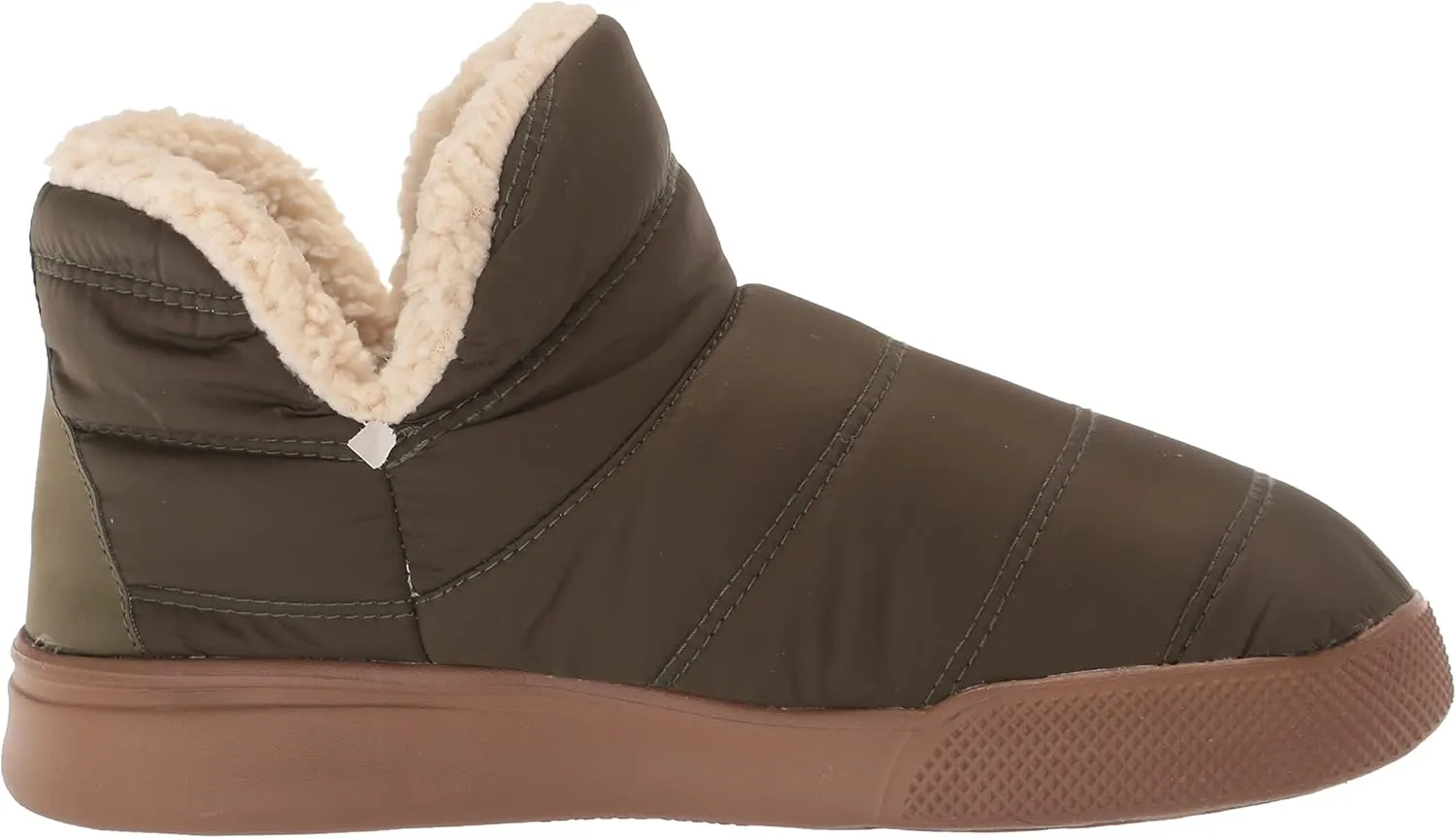 Dearfoams Men's Bryant Nylon Memory Foam Sport Lounge Bootie Slipper