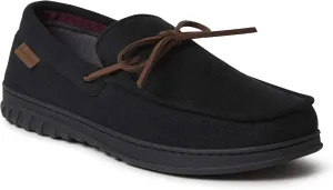Dearfoams Men's Ethan Microsuede Moccasin Slipper