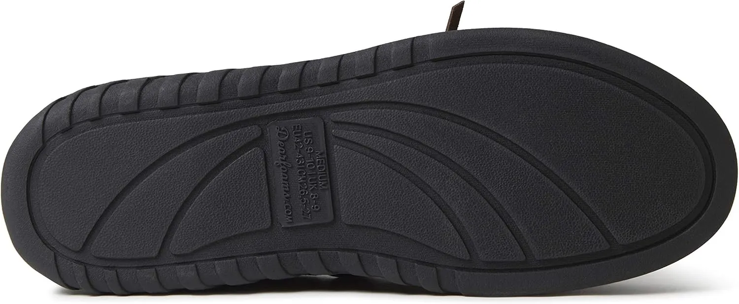 Dearfoams Men's Ethan Microsuede Moccasin Slipper