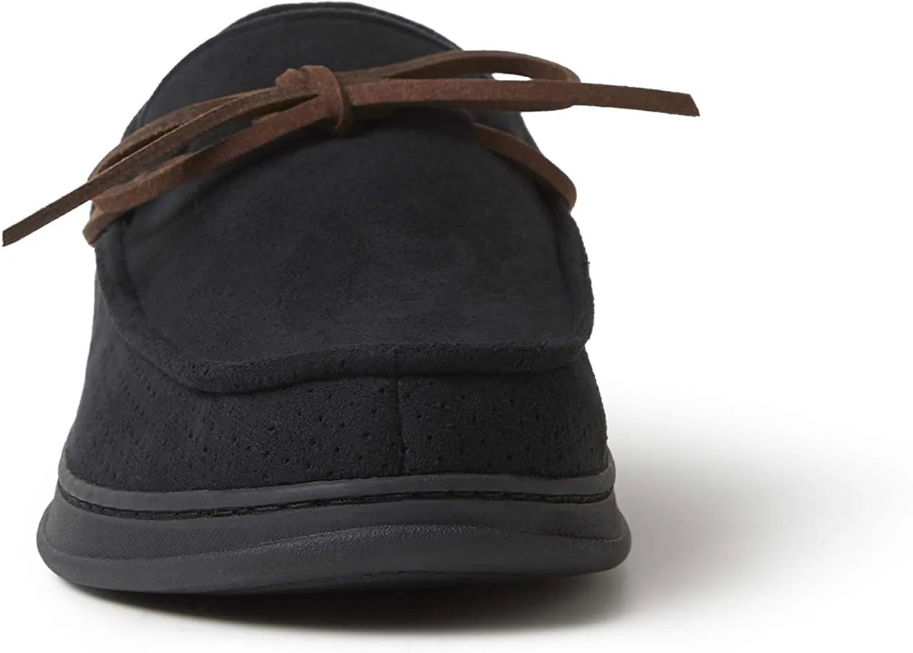 Dearfoams Men's Ethan Microsuede Moccasin Slipper