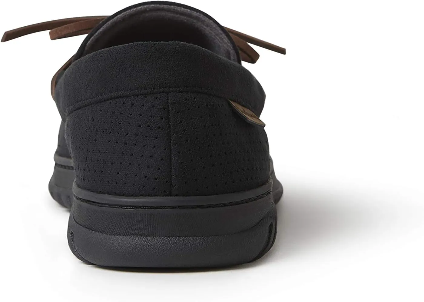 Dearfoams Men's Ethan Microsuede Moccasin Slipper
