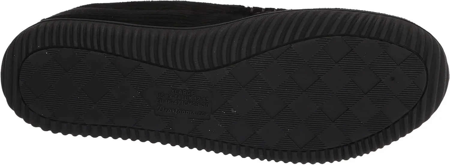 Dearfoams Men's Niles Corduroy Moccasin Slipper