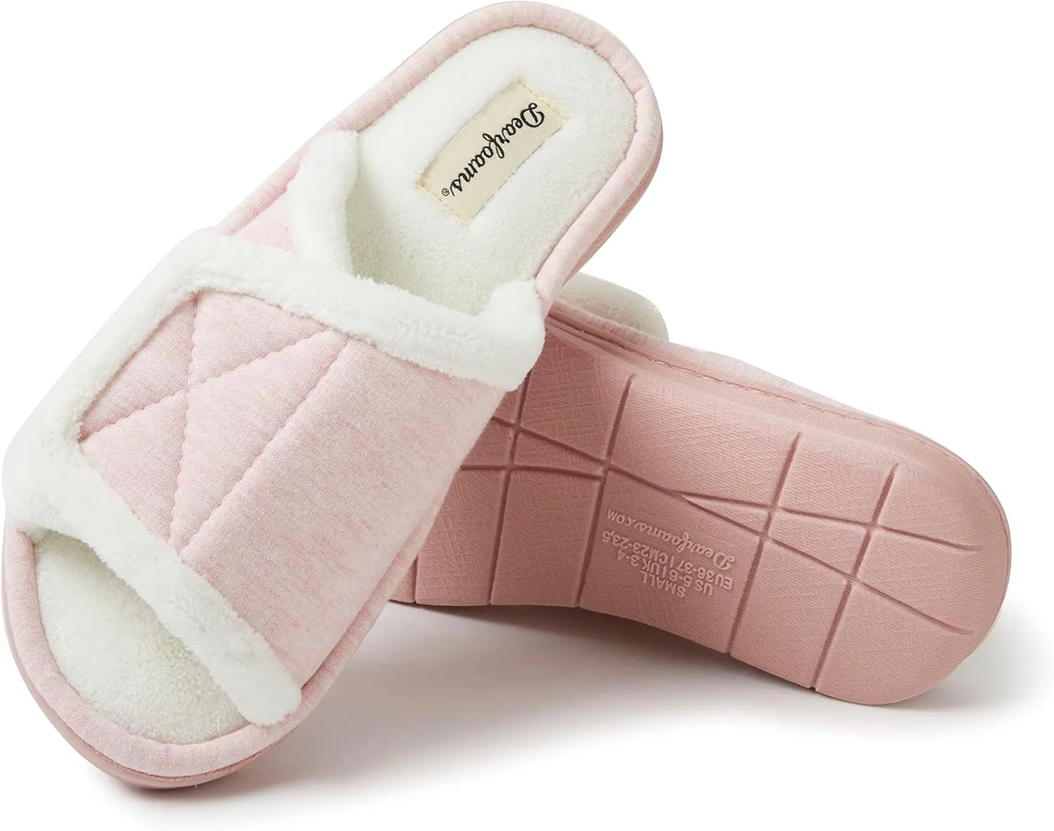 Dearfoams Women's Adjustable Indoor/Outdoor Machine Washable Memory Foam Slide