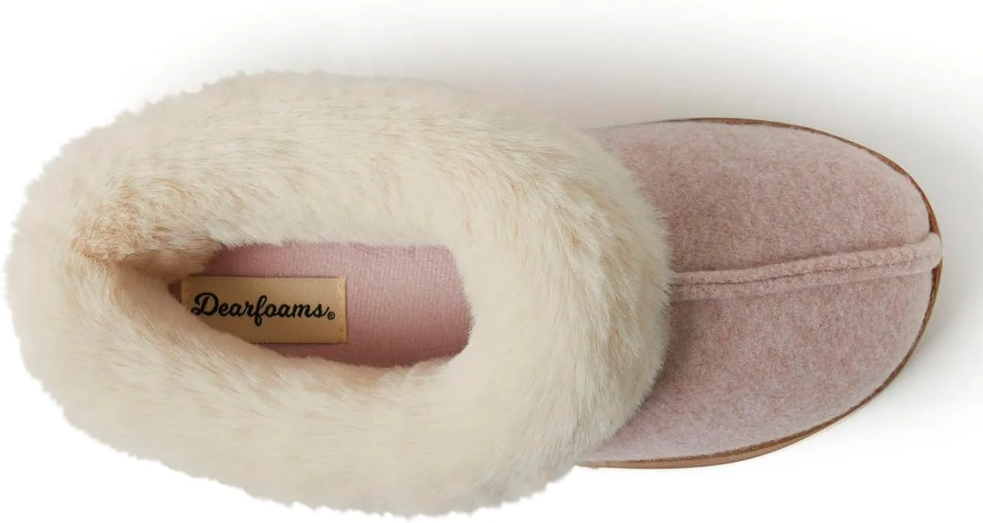 Dearfoams Women's Chloe Soft Knit Clog Slipper