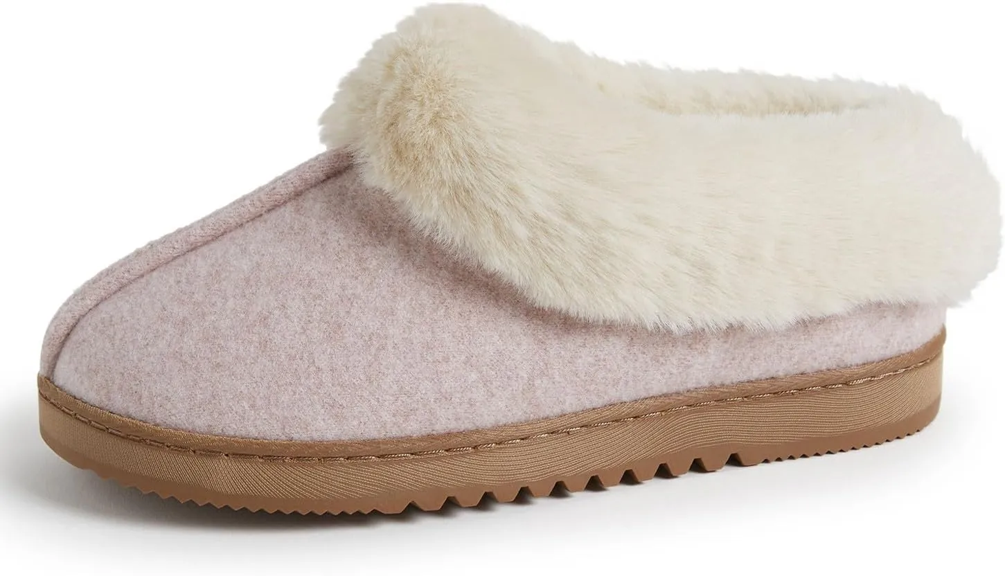 Dearfoams Women's Chloe Soft Knit Clog Slipper
