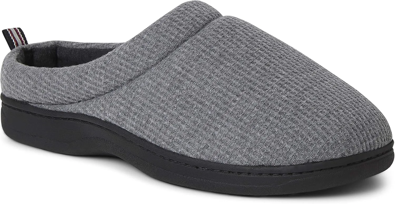 Dearfoams Women's Nathan Waffle Knit Clog Slipper