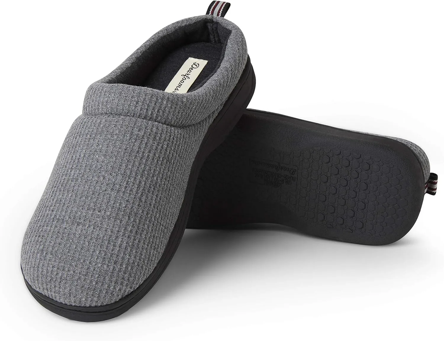 Dearfoams Women's Nathan Waffle Knit Clog Slipper