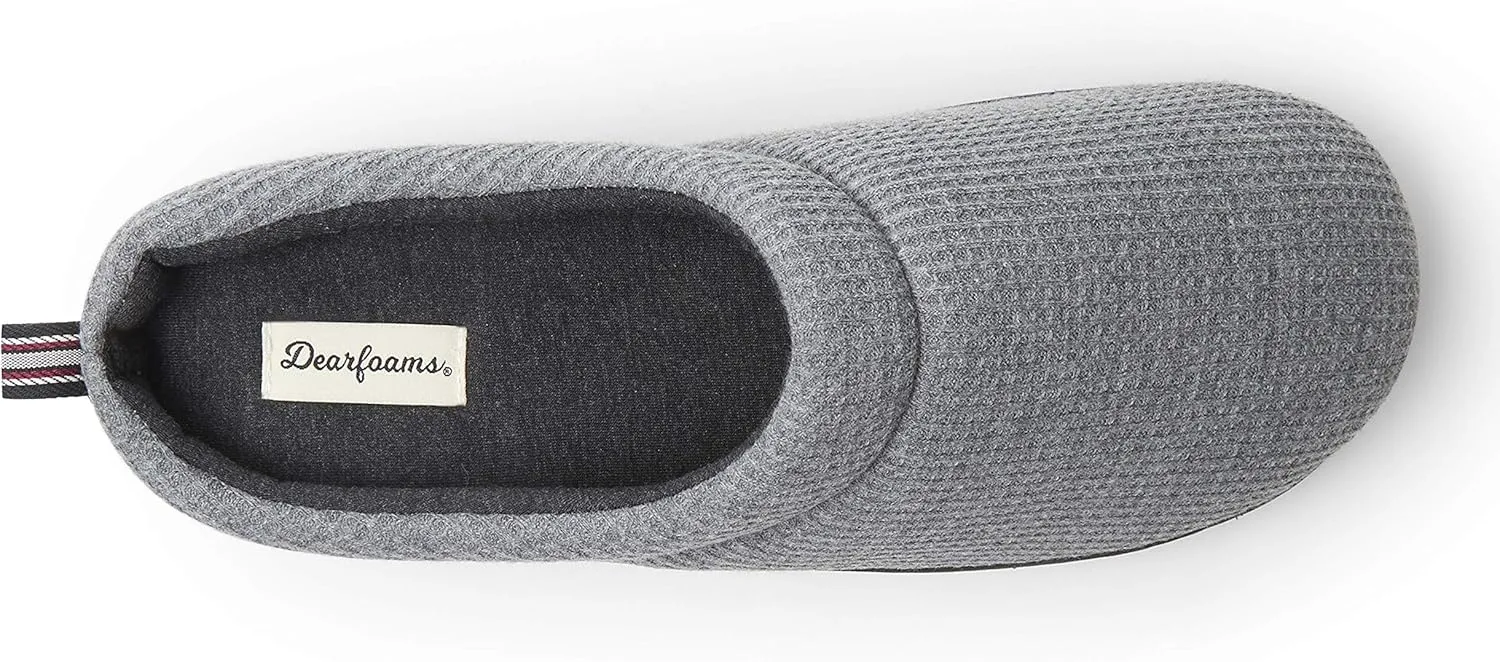 Dearfoams Women's Nathan Waffle Knit Clog Slipper
