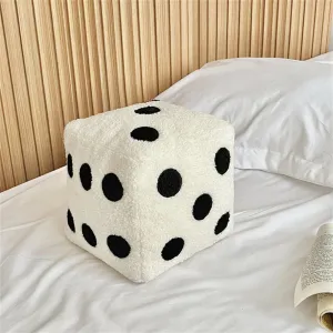 Dice Plush Pillow,Cute Plush Dice Toy,Plush Stuffed Dice Toys,Creative and Fun Simulation Dice Cube Plush Fill Soft Sofa Cushion,Perfect for Learning and Gaming Nights Creative Home Decoration