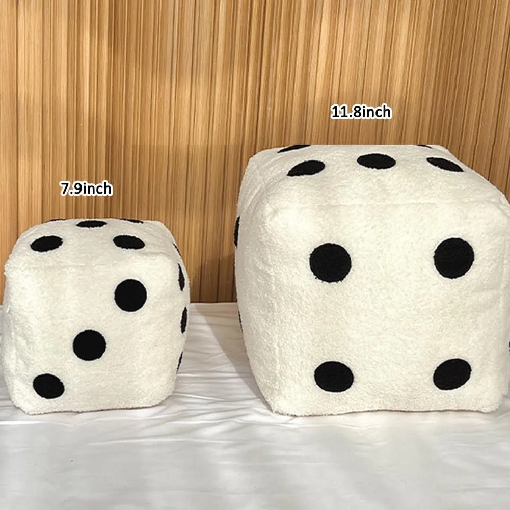 Dice Plush Pillow,Cute Plush Dice Toy,Plush Stuffed Dice Toys,Creative and Fun Simulation Dice Cube Plush Fill Soft Sofa Cushion,Perfect for Learning and Gaming Nights Creative Home Decoration