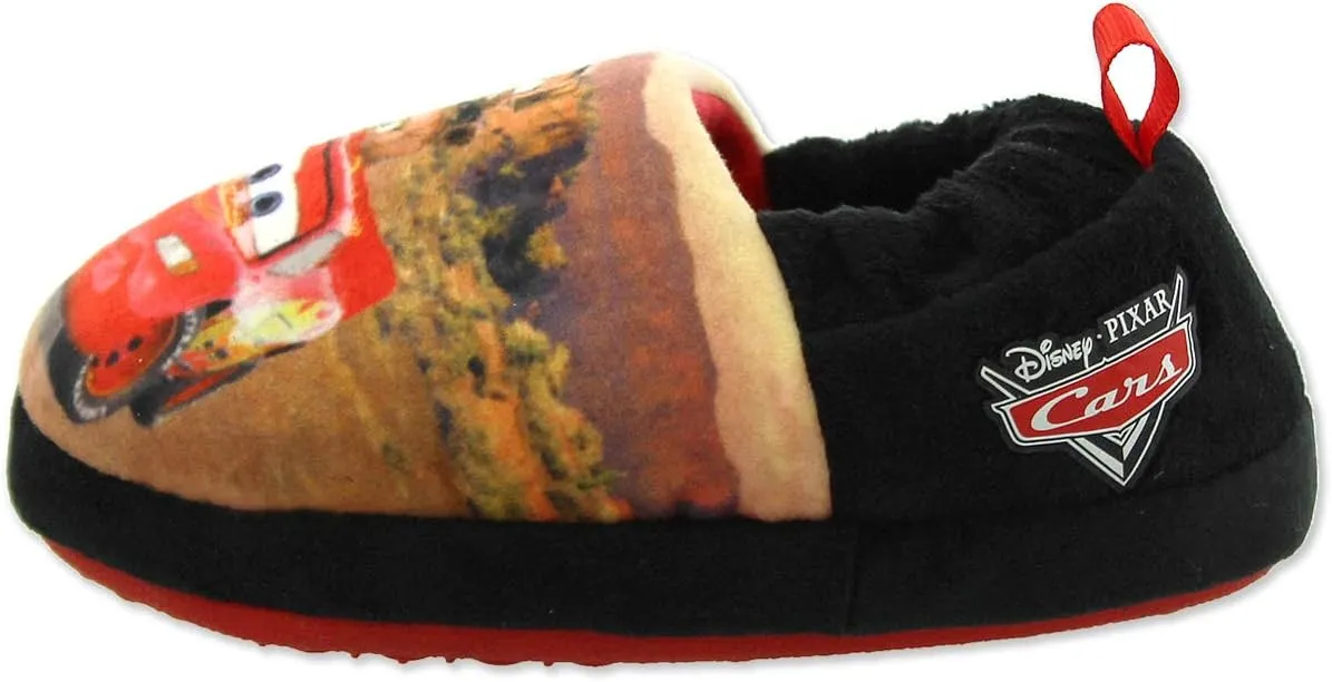 Disney Boys' Cars Lightning McQueen Plush Aline Slipper