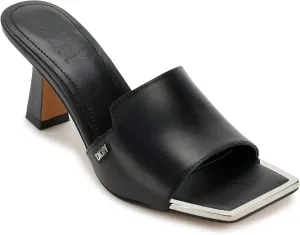 DKNY Women's Block Heel Square Toe Kailyn-Sandal Mule Heeled