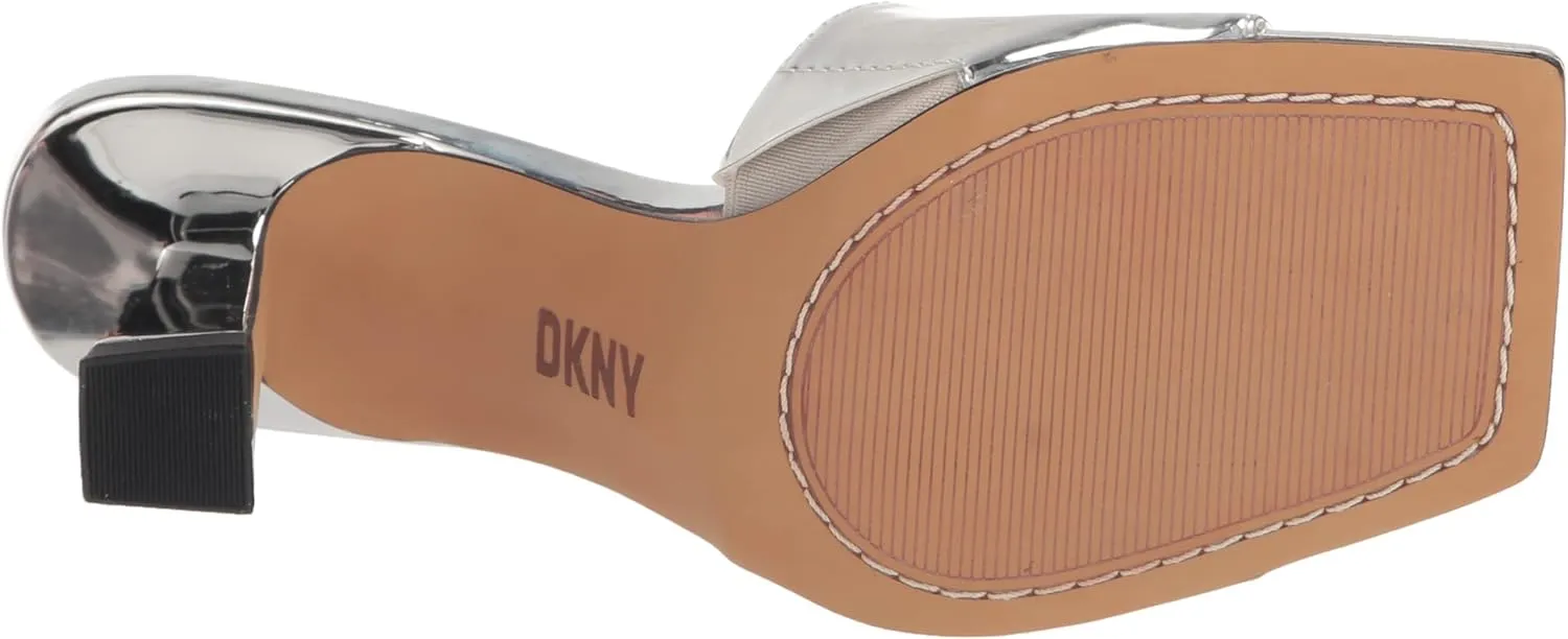 DKNY Women's Block Heel Square Toe Kailyn-Sandal Mule Heeled