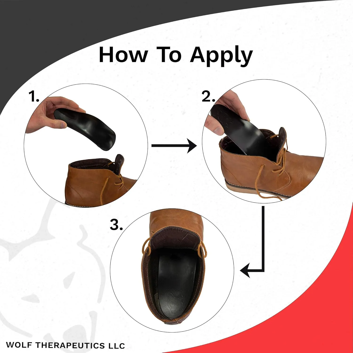 Dr. Wolf Arch Support Orthotic Inserts: Doctor Developed Plantar Fasciitis Insoles for Men, Arch Support Insoles for Women, Heel Pain and Foot Arch Supports (Wide - Men's 7, Women's 8/9)