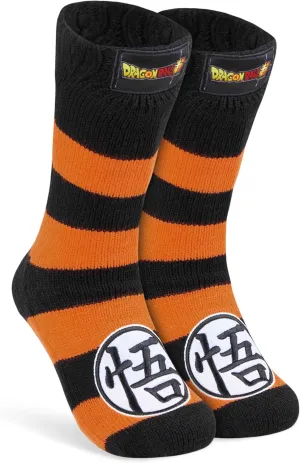 Dragon Ball Z Fluffy Socks for Boys Teenagers Warm Slipper Socks with Sherpa Lining One Size 4-8 Anime Gifts for Boys