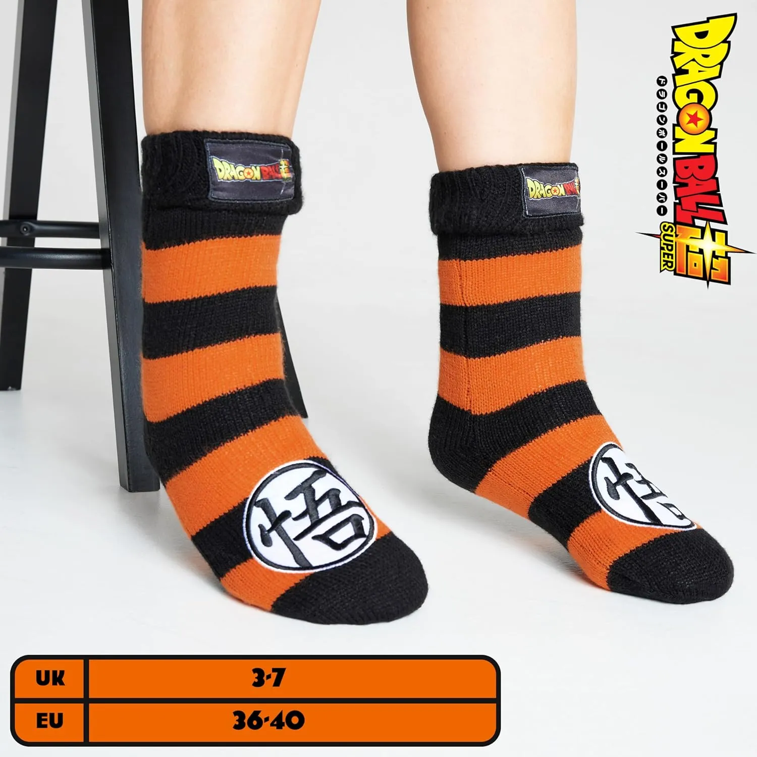 Dragon Ball Z Fluffy Socks for Boys Teenagers Warm Slipper Socks with Sherpa Lining One Size 4-8 Anime Gifts for Boys