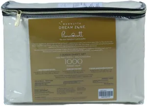 Dream Zone 1000 Thread Count PimaCott Queen Sheet Set in Ivory (Ivory,Queen)