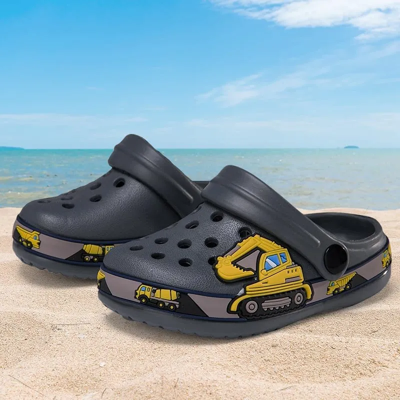 Drecage Toddler Clogs Kids Clogs for Girls Boys Slip on Garden Clogs Slide Sandals Waterproof Beach Pool Shoes Slipper