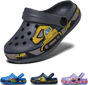 Drecage Toddler Clogs Kids Clogs for Girls Boys Slip on Garden Clogs Slide Sandals Waterproof Beach Pool Shoes Slipper