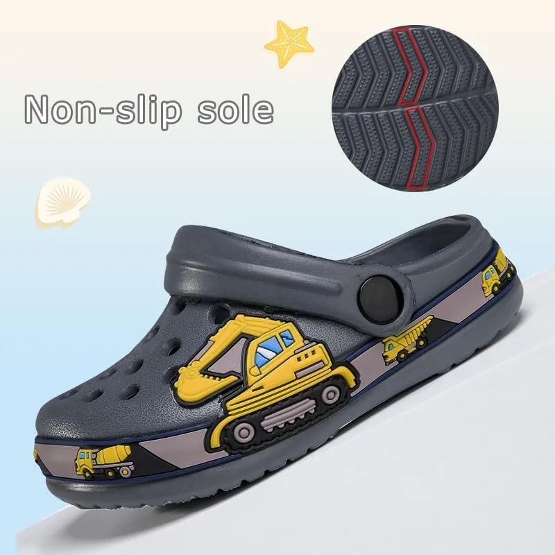 Drecage Toddler Clogs Kids Clogs for Girls Boys Slip on Garden Clogs Slide Sandals Waterproof Beach Pool Shoes Slipper