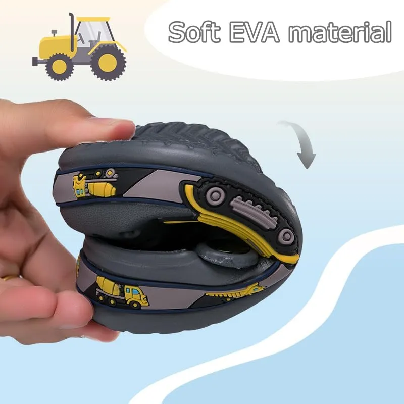 Drecage Toddler Clogs Kids Clogs for Girls Boys Slip on Garden Clogs Slide Sandals Waterproof Beach Pool Shoes Slipper