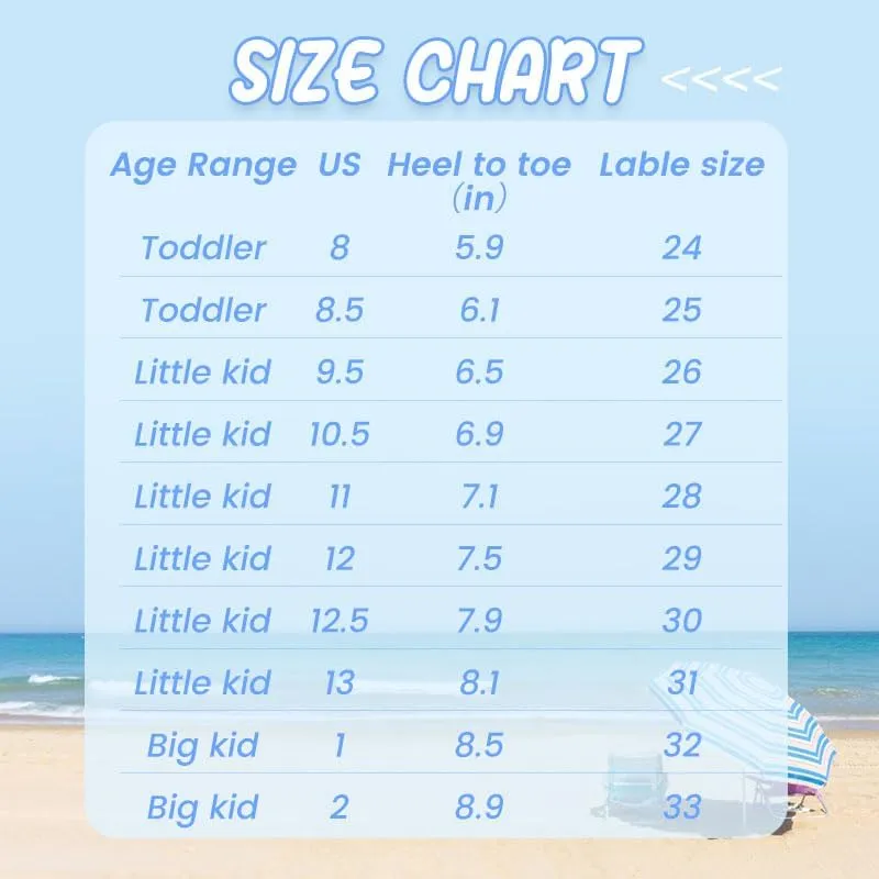 Drecage Toddler Clogs Kids Clogs for Girls Boys Slip on Garden Clogs Slide Sandals Waterproof Beach Pool Shoes Slipper