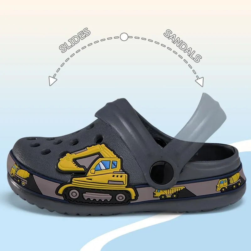 Drecage Toddler Clogs Kids Clogs for Girls Boys Slip on Garden Clogs Slide Sandals Waterproof Beach Pool Shoes Slipper