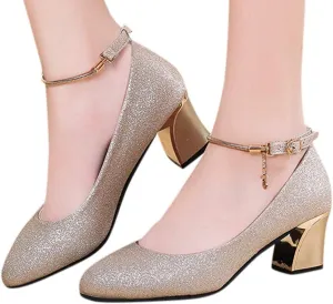 Dressy Loafers for Women 2024 Women's Dressy Strappy 2 Inch Low Heel Open Toe Sandals Dress Shoes for Woman Lady Dance Evening Dancing Shoes