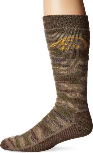 Ducks Unlimited Mens Tall Merino Wool Camo Boot Sock
