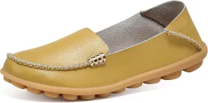 DUOYANGJIASHA Women's Comfortable Loafers Casual Round Toe Moccasins Wild Driving Flats Soft Walking Shoes Women Slip On